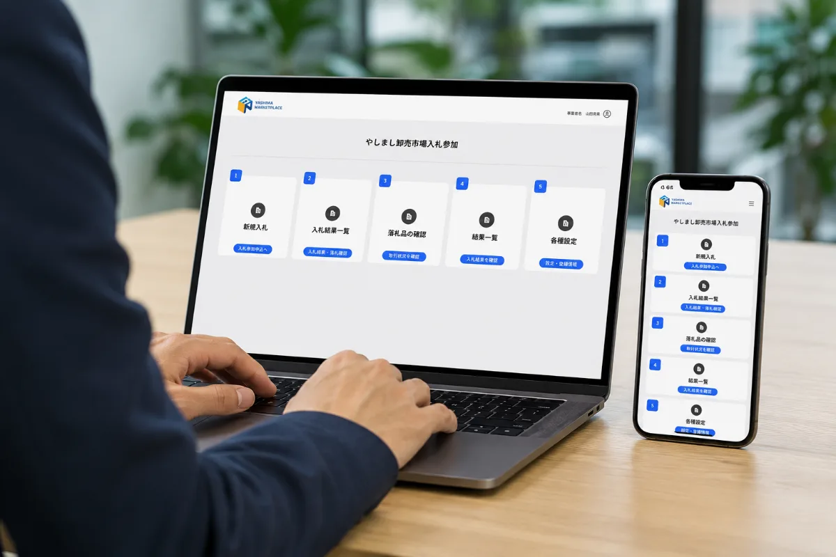 入札システムの利用イメージ